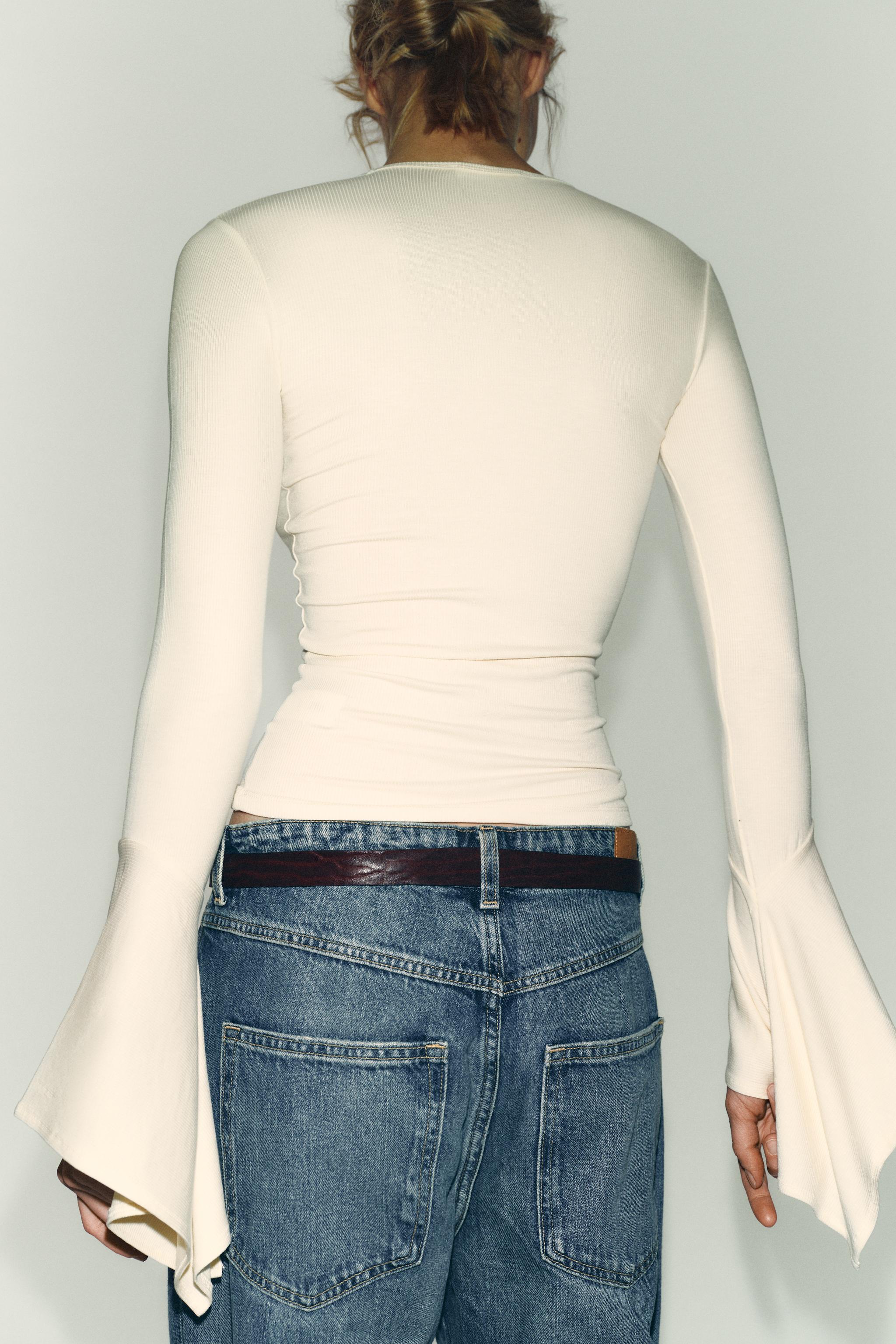 HAUT MANCHES À VOLANTS